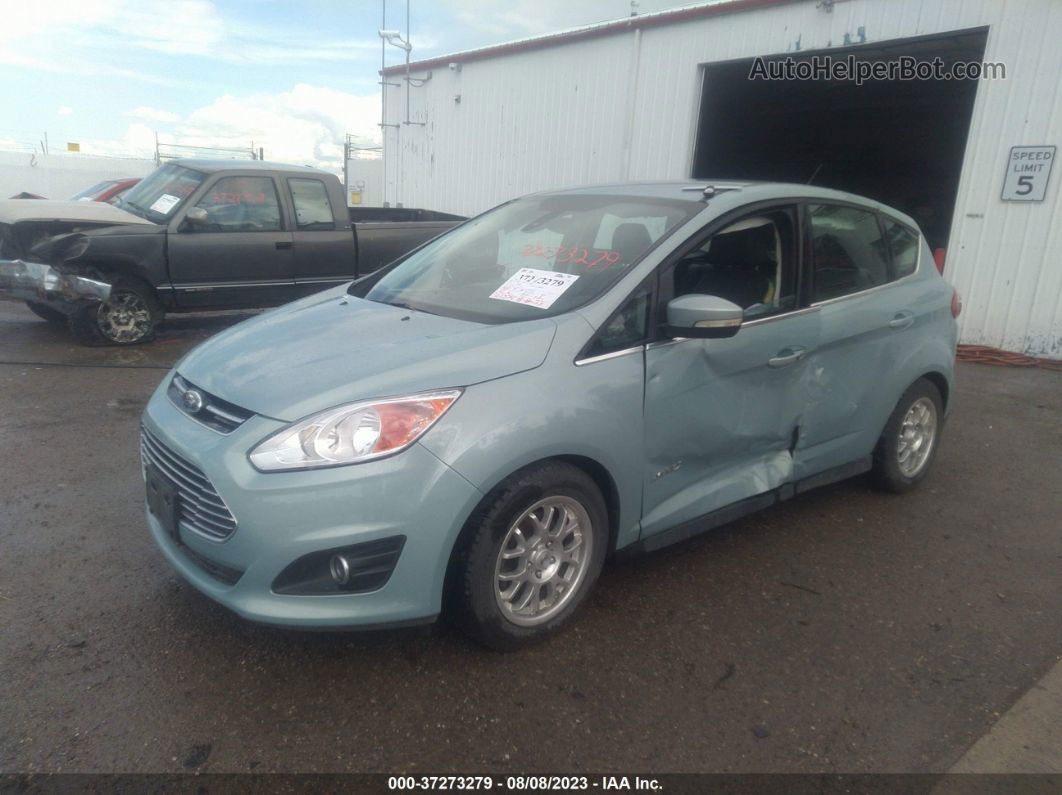 2013 Ford C-max Hybrid Sel Light Blue vin: 1FADP5BU8DL505384