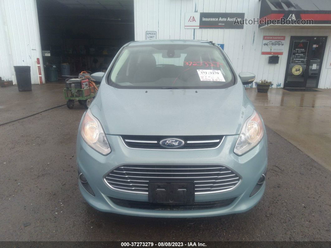 2013 Ford C-max Hybrid Sel Light Blue vin: 1FADP5BU8DL505384