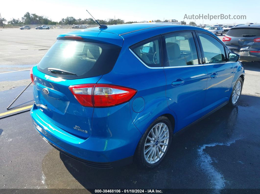 2013 Ford C-max Hybrid Sel Blue vin: 1FADP5BU8DL507913