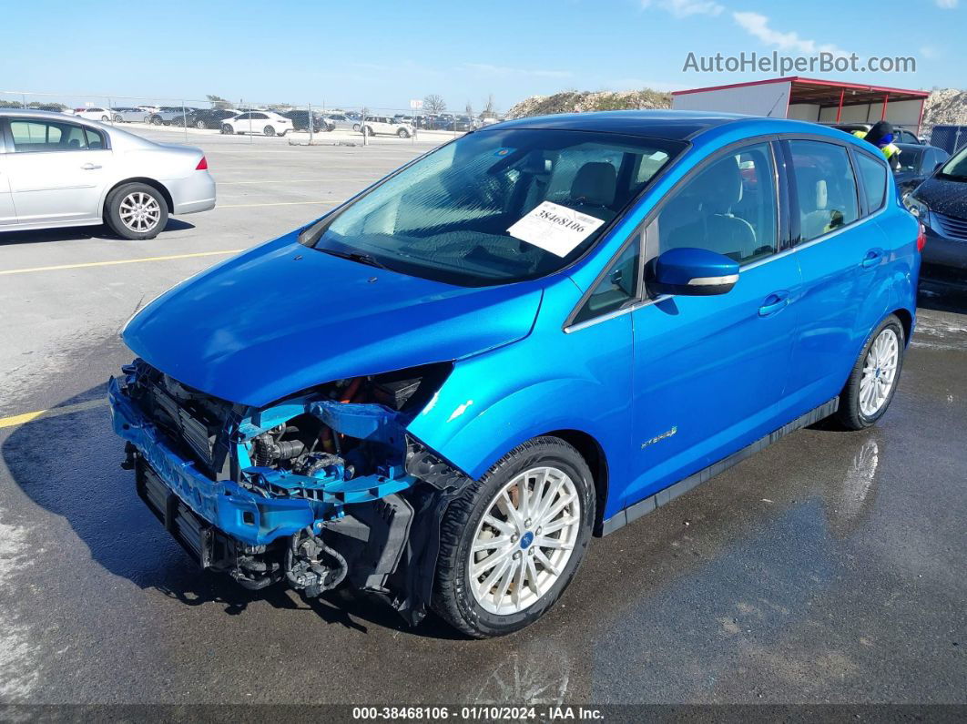 2013 Ford C-max Hybrid Sel Blue vin: 1FADP5BU8DL507913