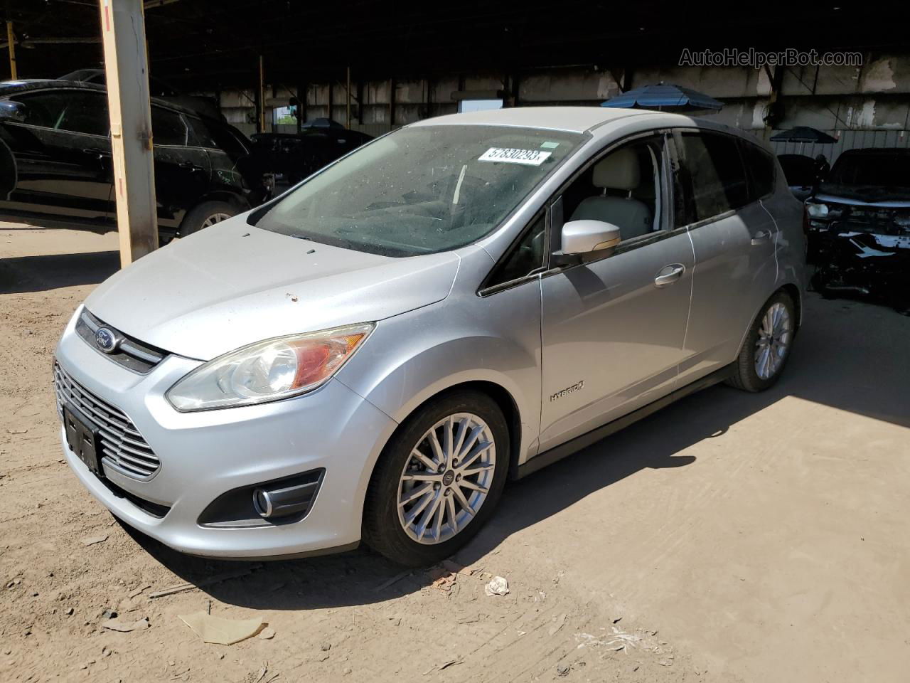 2013 Ford C-max Sel Silver vin: 1FADP5BU8DL512478