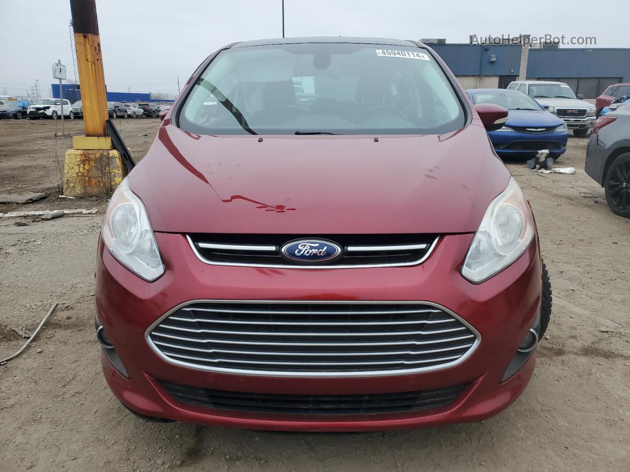 2013 Ford C-max Sel Red vin: 1FADP5BU8DL550809