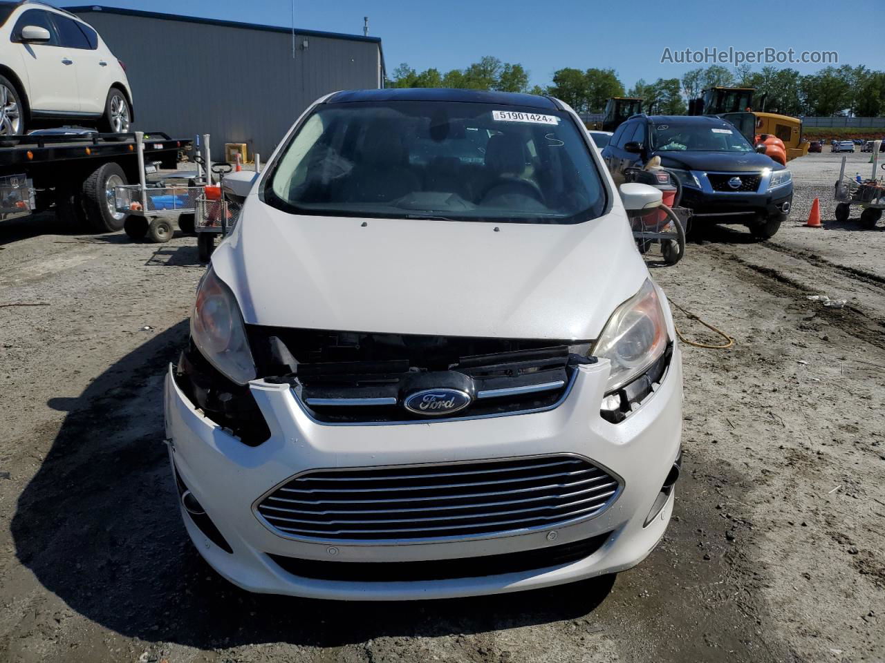 2013 Ford C-max Sel Белый vin: 1FADP5BU8DL554259