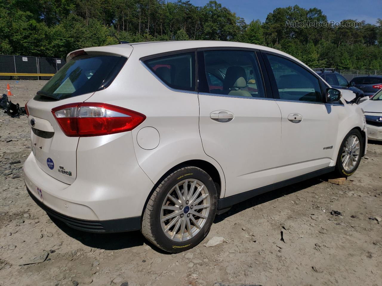 2014 Ford C-max Sel Белый vin: 1FADP5BU8EL507766