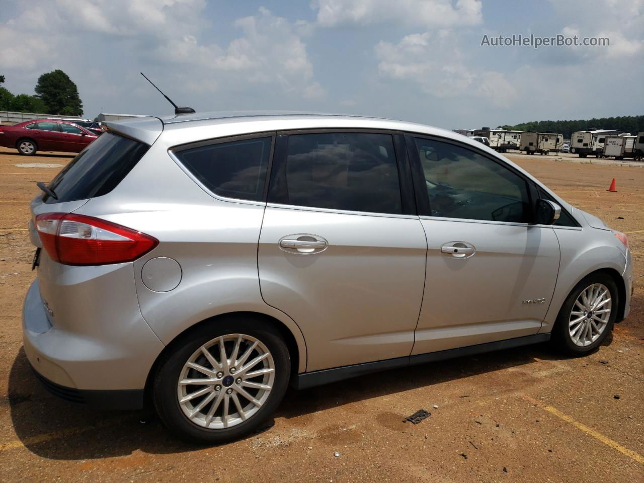 2014 Ford C-max Sel White vin: 1FADP5BU8EL512191