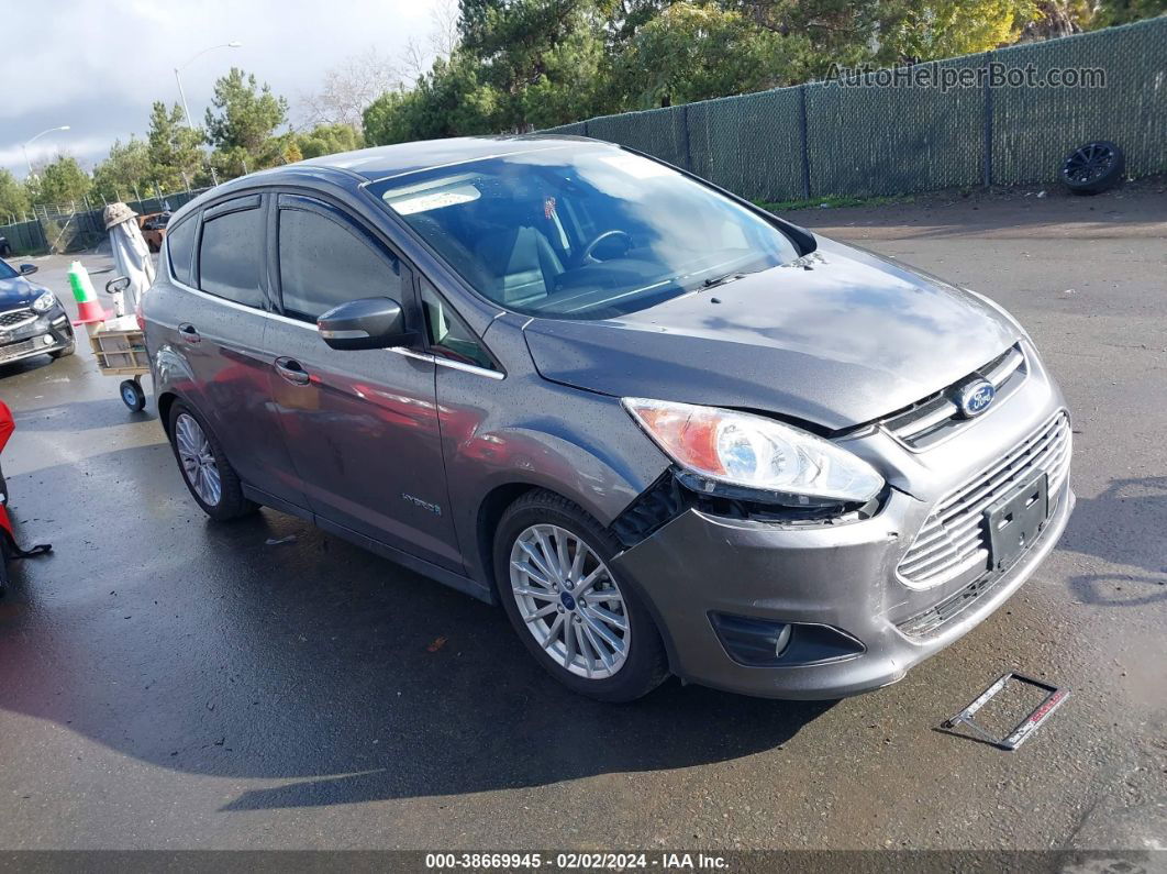 2013 Ford C-max Hybrid Sel Gray vin: 1FADP5BU9DL507340