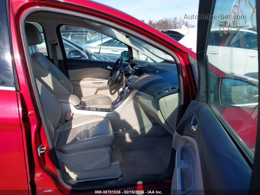 2013 Ford C-max Hybrid Sel Burgundy vin: 1FADP5BU9DL531699