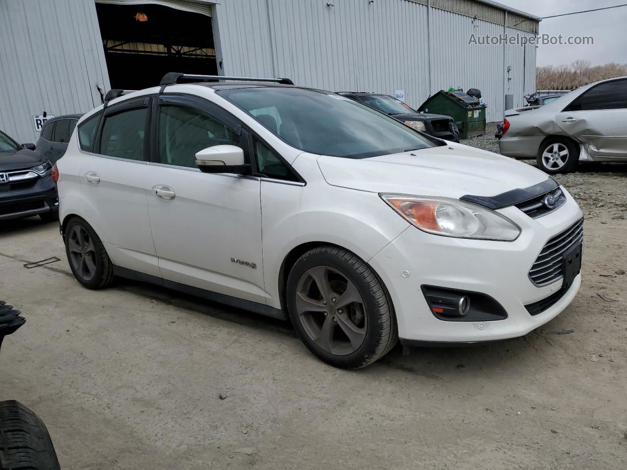 2013 Ford C-max Sel White vin: 1FADP5BU9DL544081