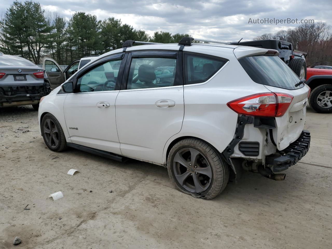 2013 Ford C-max Sel Белый vin: 1FADP5BU9DL544081