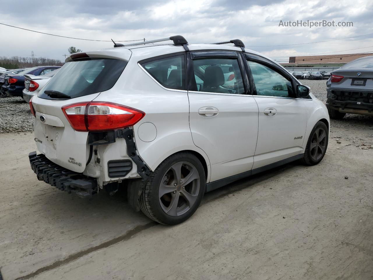 2013 Ford C-max Sel White vin: 1FADP5BU9DL544081