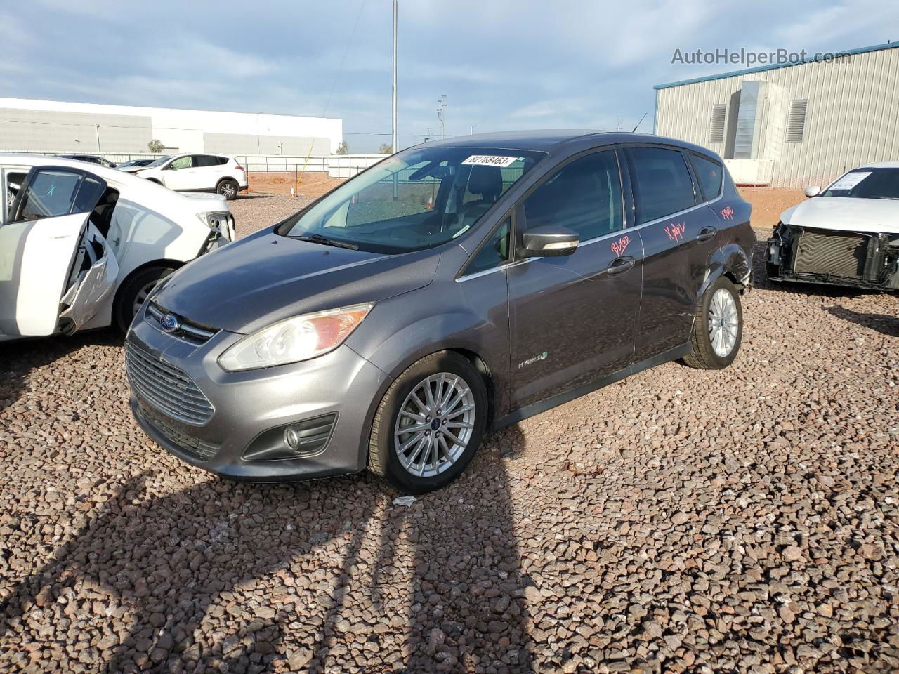 2013 Ford C-max Sel Gray vin: 1FADP5BU9DL545876