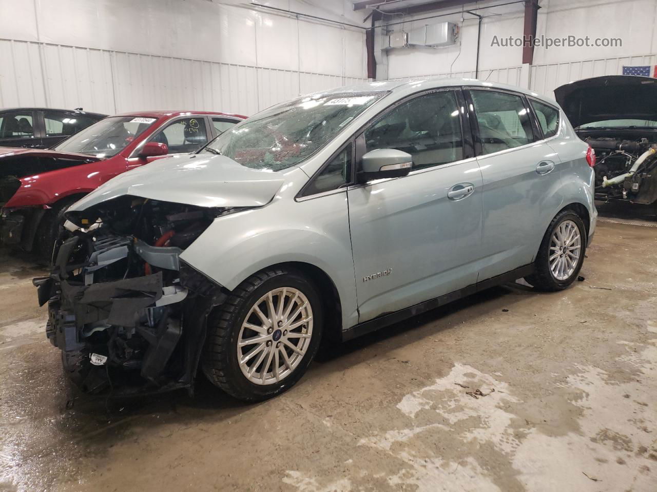 2013 Ford C-max Sel Turquoise vin: 1FADP5BU9DL550950