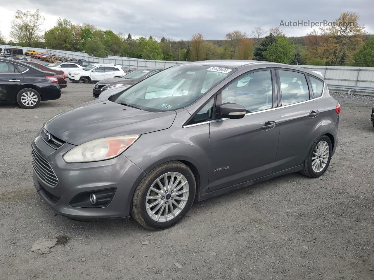 2013 Ford C-max Sel Серый vin: 1FADP5BU9DL554903