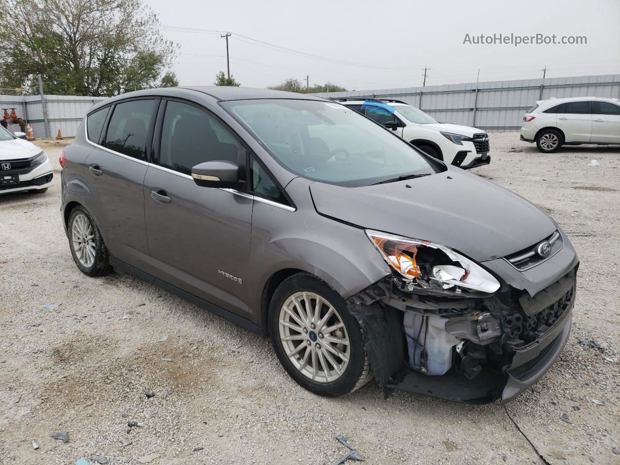 2014 Ford C-max Sel Gray vin: 1FADP5BU9EL506450