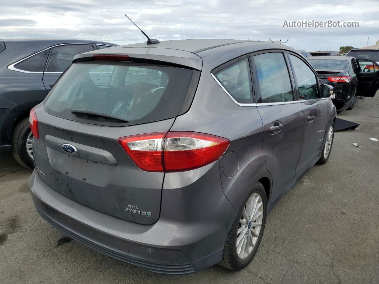 2014 Ford C-max Sel Gray vin: 1FADP5BU9EL506805