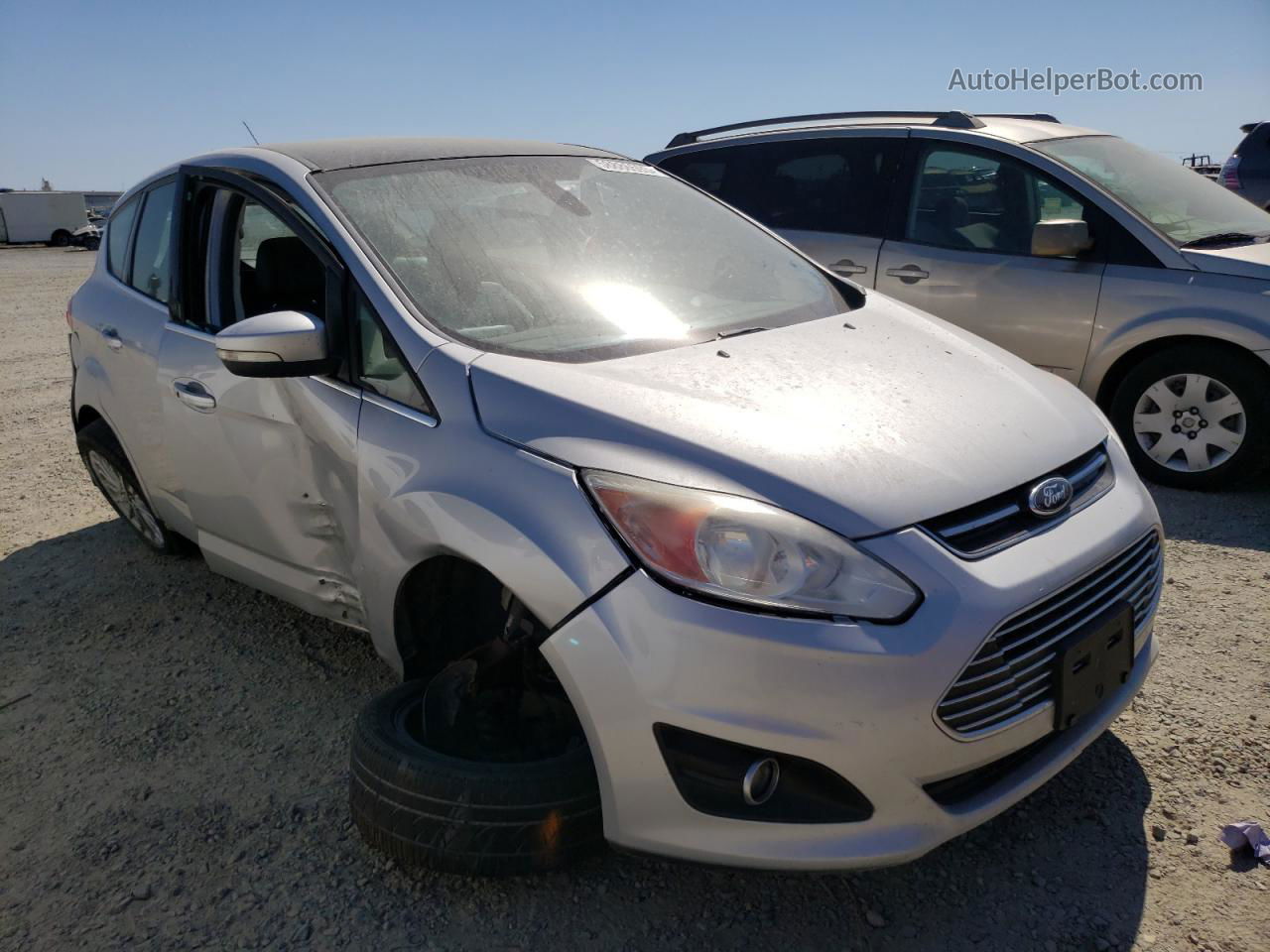 2014 Ford C-max Sel Silver vin: 1FADP5BU9EL515570