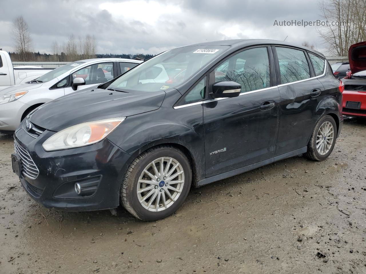 2014 Ford C-max Sel Черный vin: 1FADP5BU9EL520932