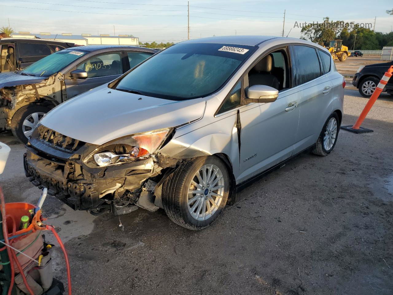 2013 Ford C-max Sel Silver vin: 1FADP5BUXDL502504