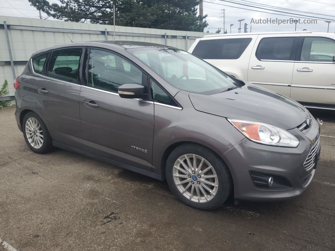 2013 Ford C-max Sel Gray vin: 1FADP5BUXDL526687