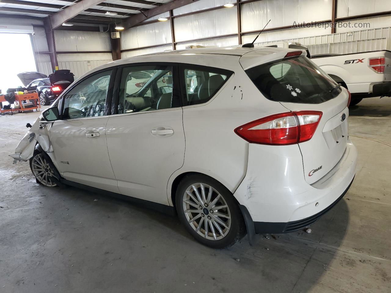 2013 Ford C-max Sel White vin: 1FADP5BUXDL536779