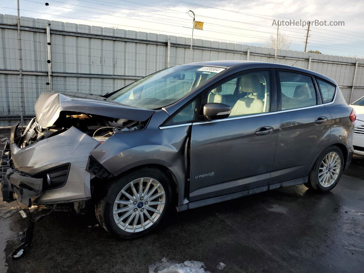 2013 Ford C-max Sel Gray vin: 1FADP5BUXDL551721