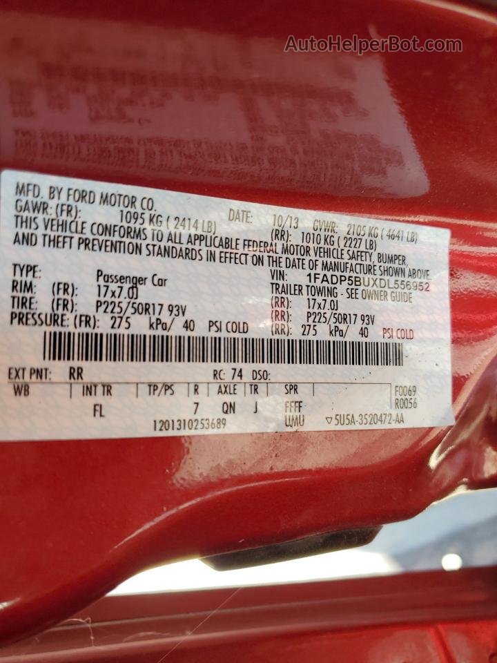 2013 Ford C-max Sel Красный vin: 1FADP5BUXDL556952