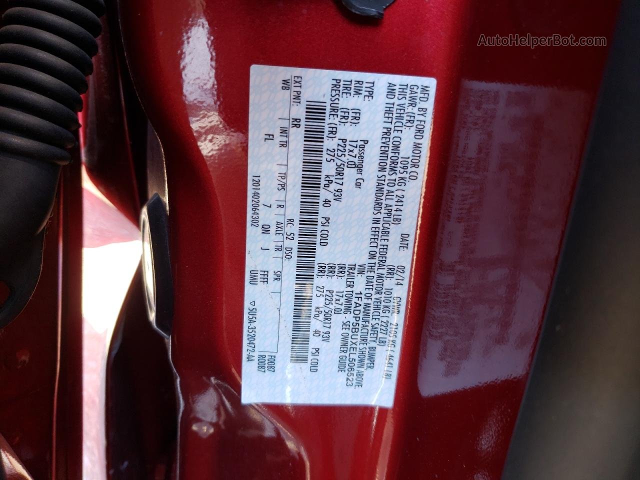 2014 Ford C-max Sel Красный vin: 1FADP5BUXEL506523