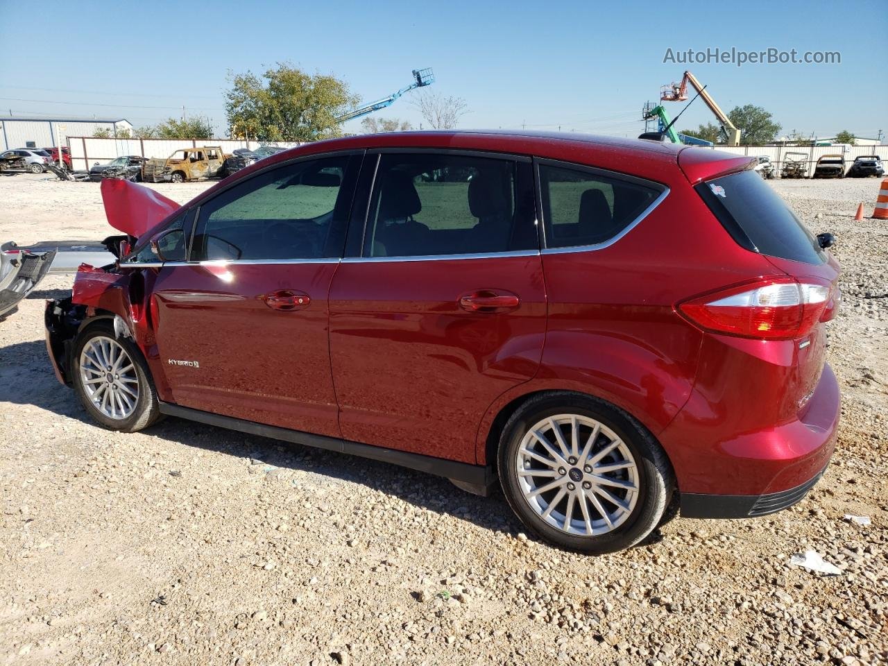 2014 Ford C-max Sel Red vin: 1FADP5BUXEL506523