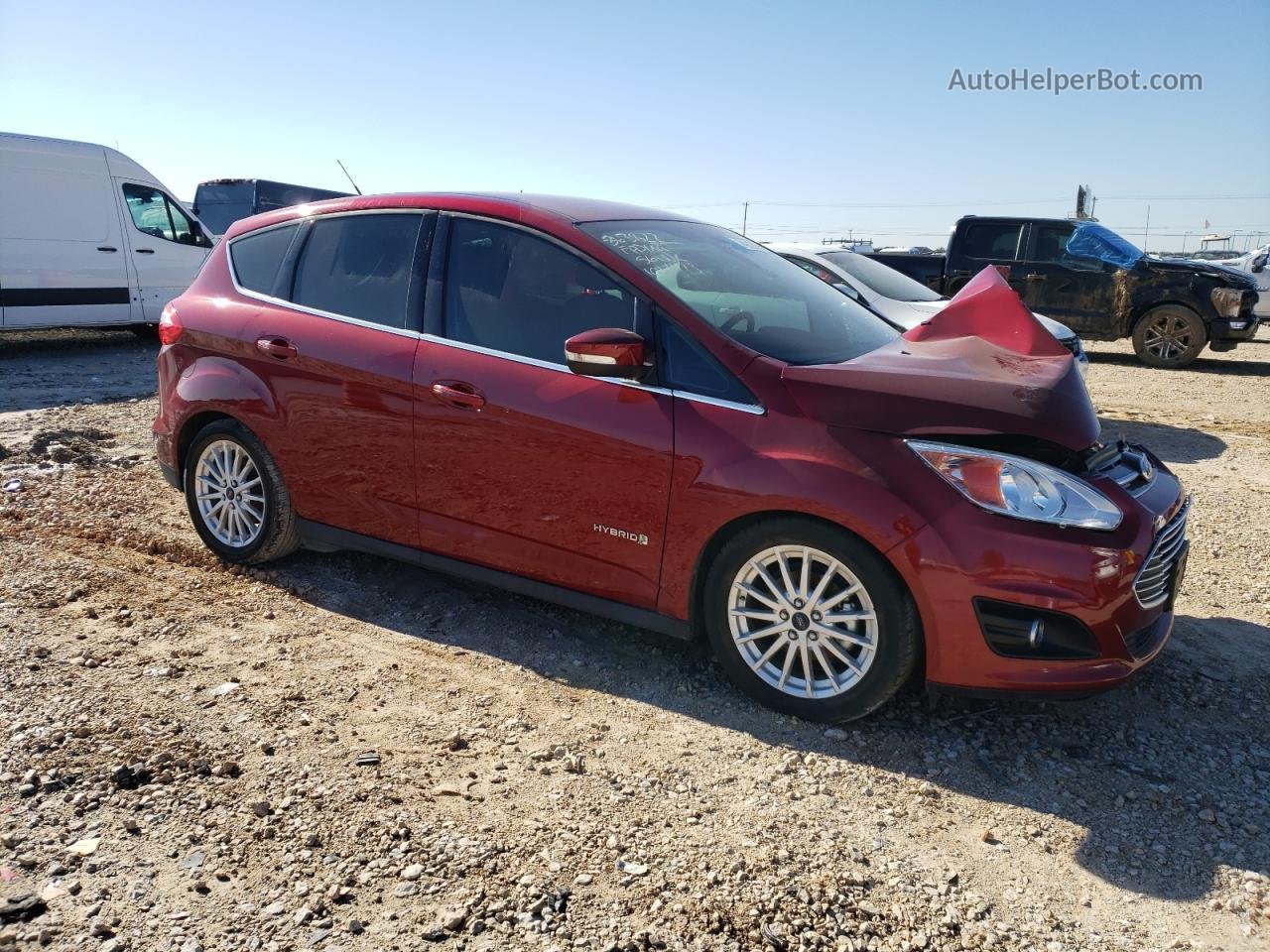 2014 Ford C-max Sel Red vin: 1FADP5BUXEL506523