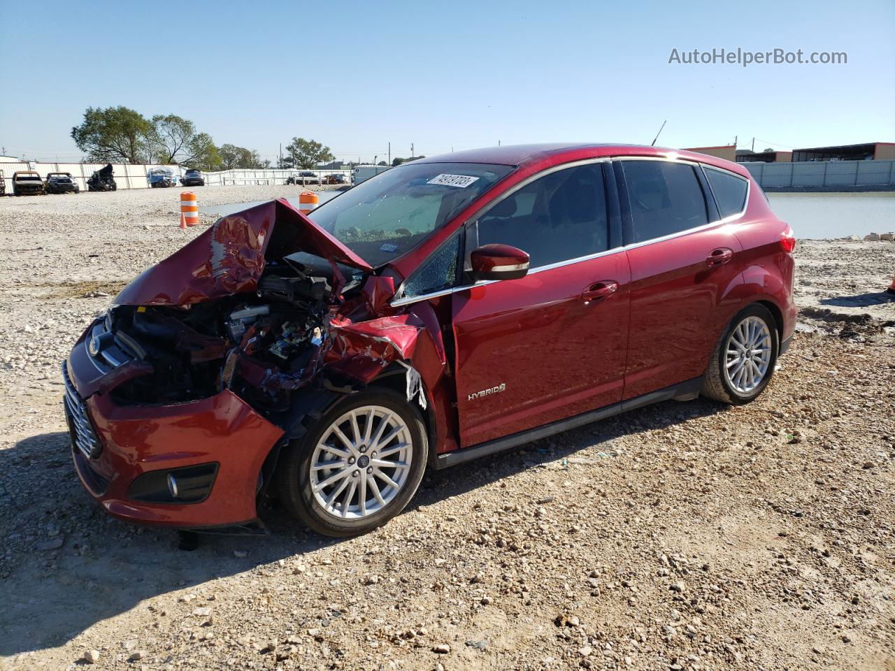 2014 Ford C-max Sel Red vin: 1FADP5BUXEL506523