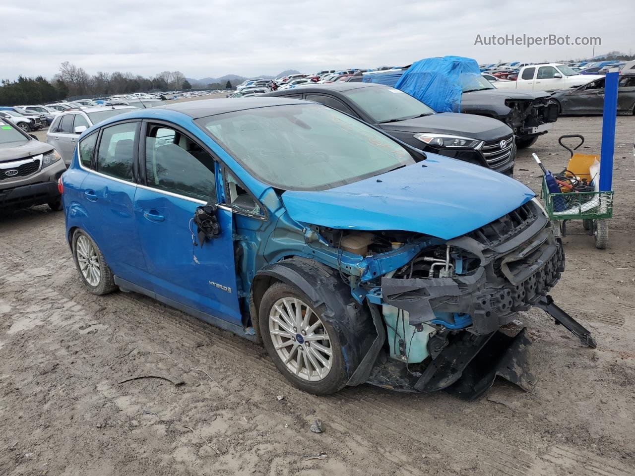 2014 Ford C-max Sel Blue vin: 1FADP5BUXEL514444