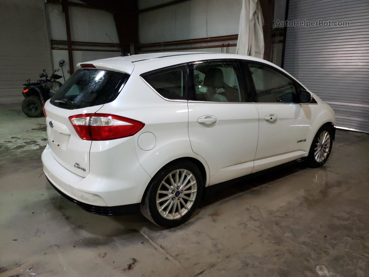 2014 Ford C-max Sel Белый vin: 1FADP5BUXEL521183