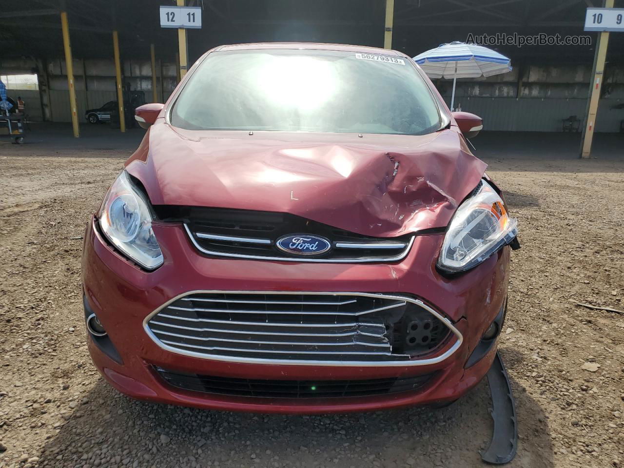 2013 Ford C-max Premium Red vin: 1FADP5CU0DL524039