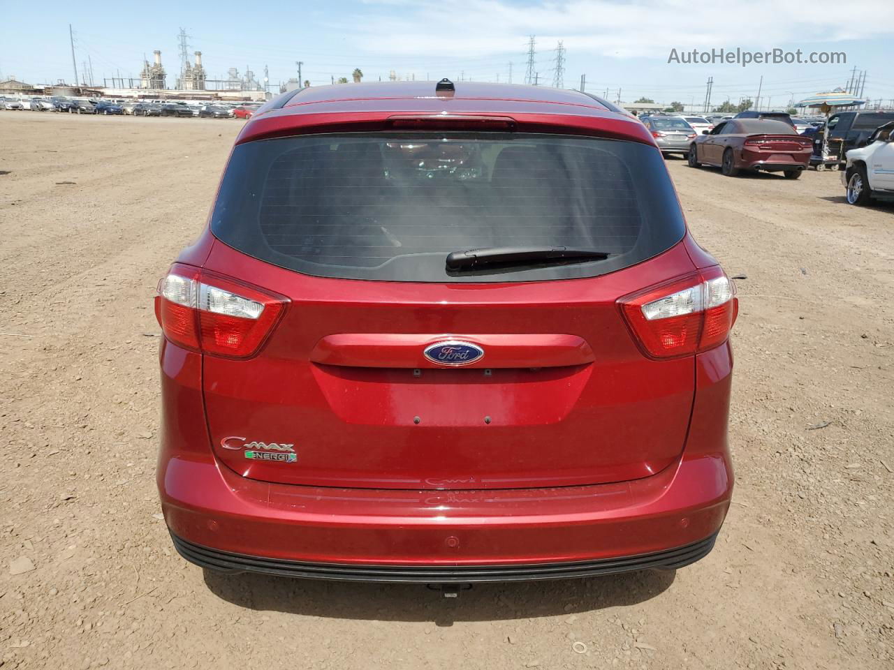 2013 Ford C-max Premium Red vin: 1FADP5CU0DL524039