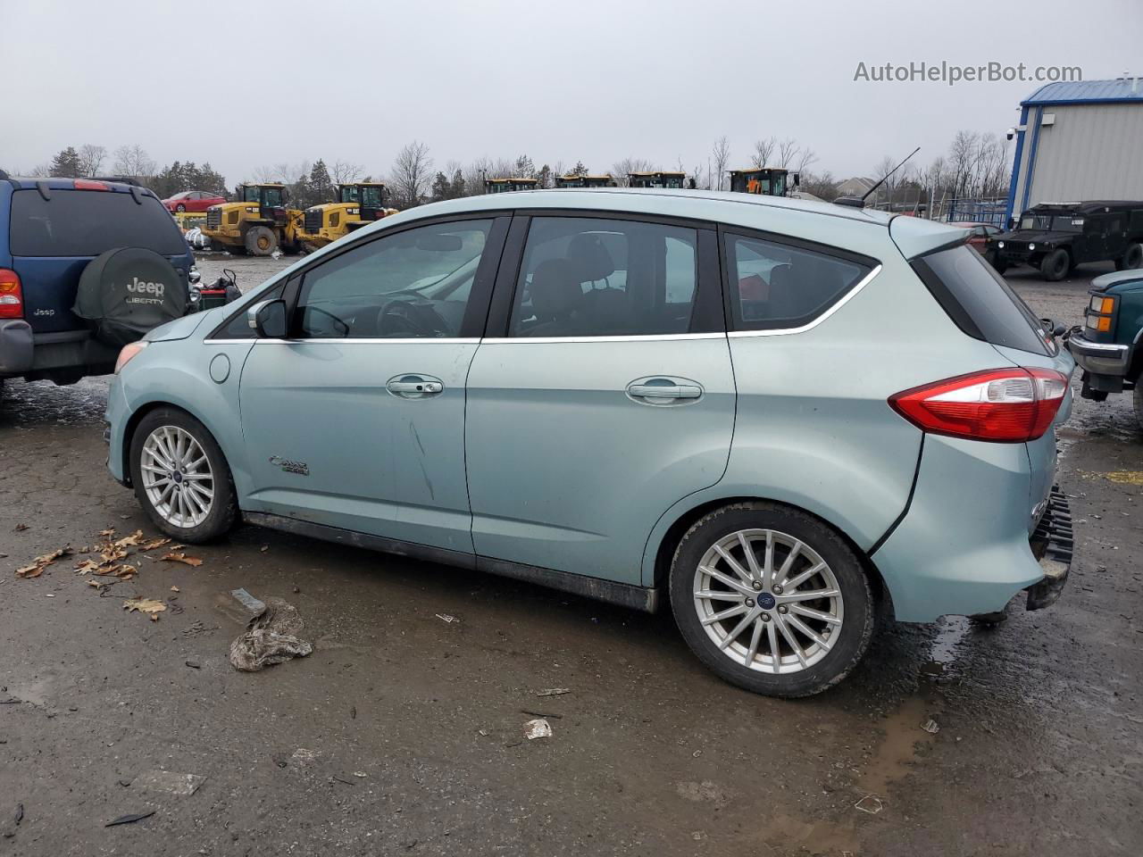 2014 Ford C-max Premium Green vin: 1FADP5CU0EL511843