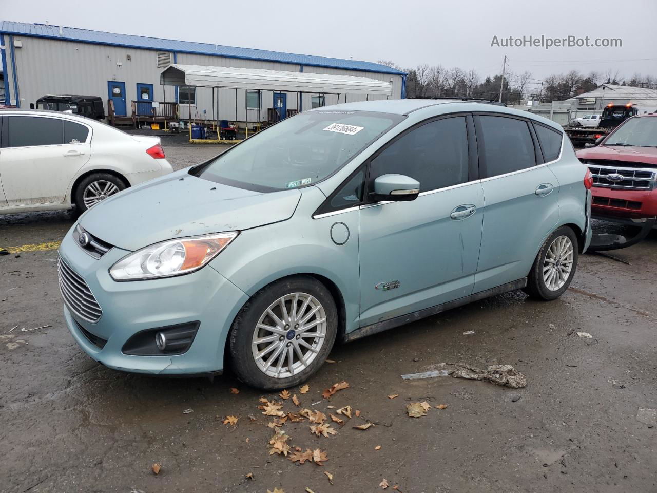 2014 Ford C-max Premium Зеленый vin: 1FADP5CU0EL511843