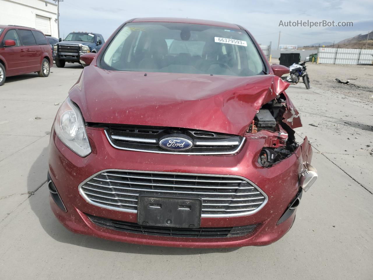 2014 Ford C-max Premium Burgundy vin: 1FADP5CU0EL517559