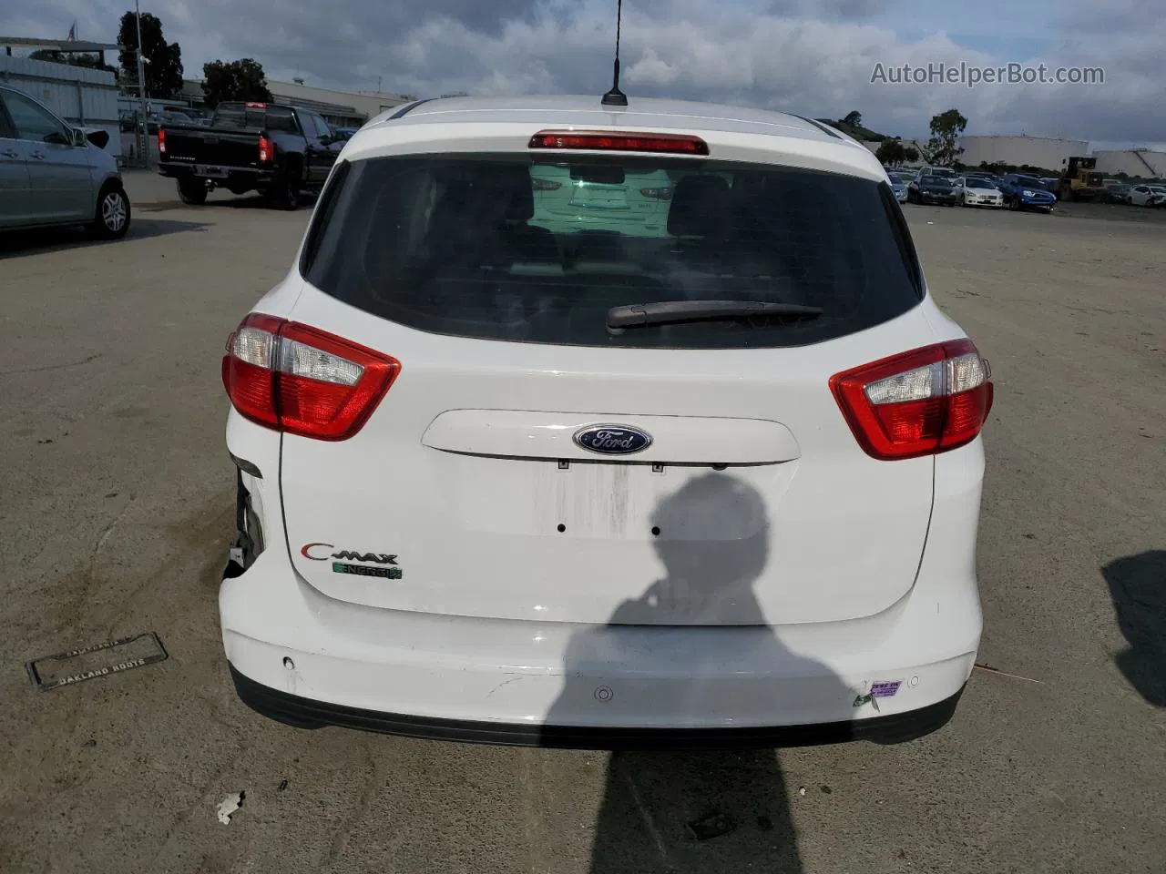 2014 Ford C-max Premium White vin: 1FADP5CU1EL504092