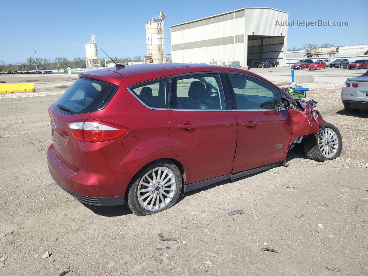 2014 Ford C-max Premium Red vin: 1FADP5CU1EL508367