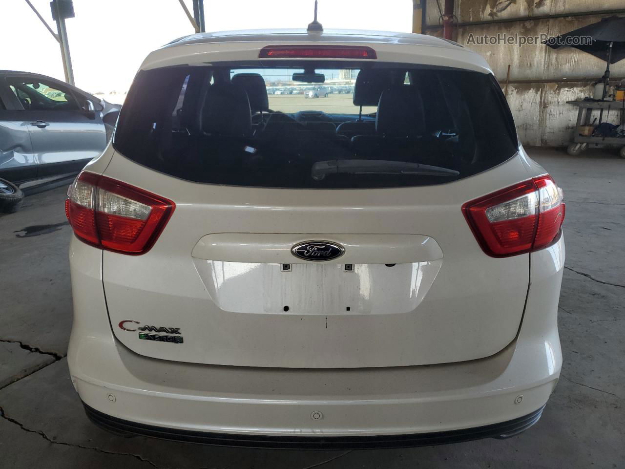 2014 Ford C-max Premium White vin: 1FADP5CU1EL511527