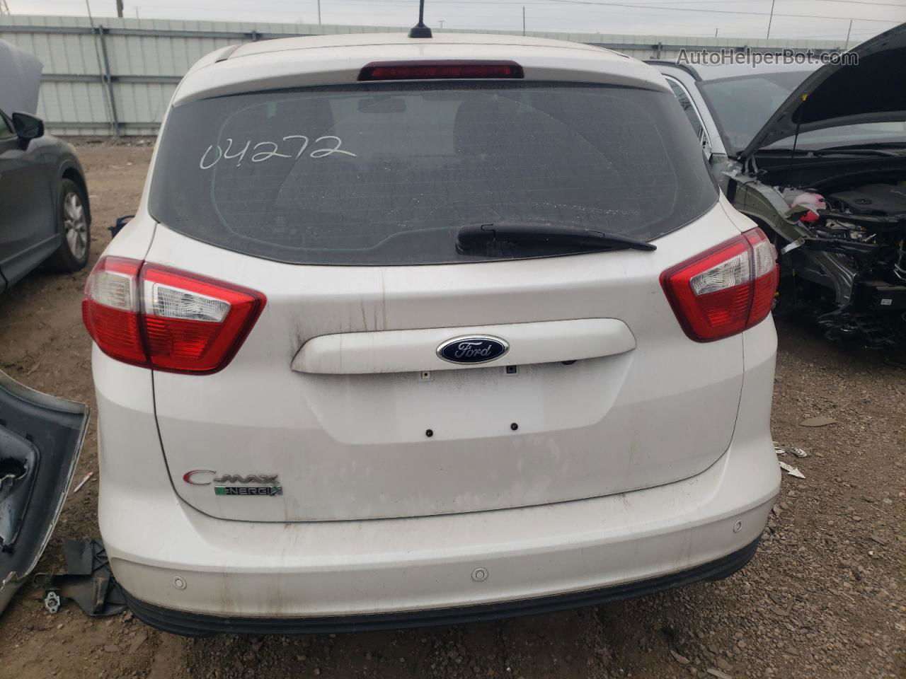 2013 Ford C-max Premium White vin: 1FADP5CU2DL531266