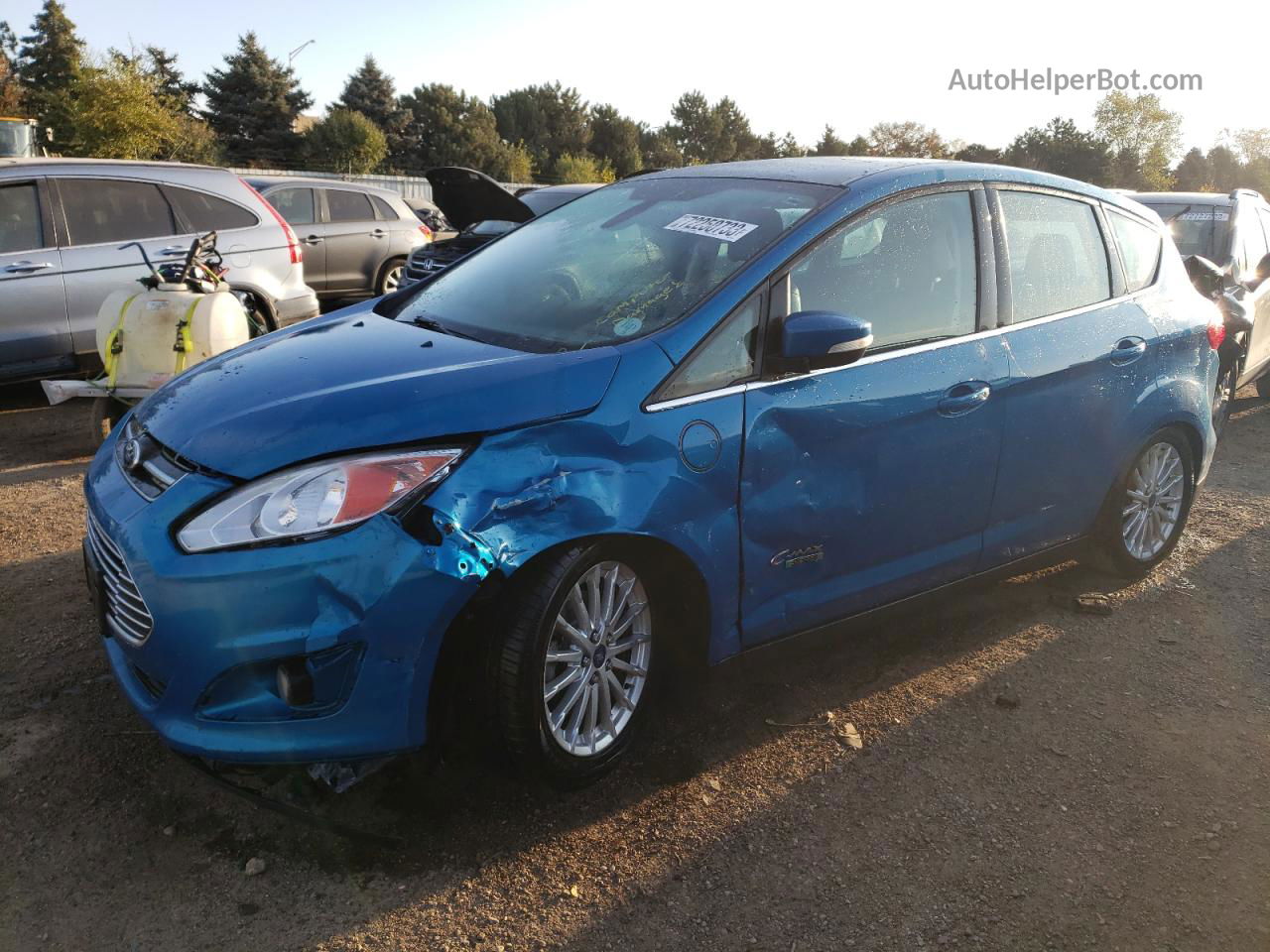 2013 Ford C-max Premium Blue vin: 1FADP5CU2DL541912