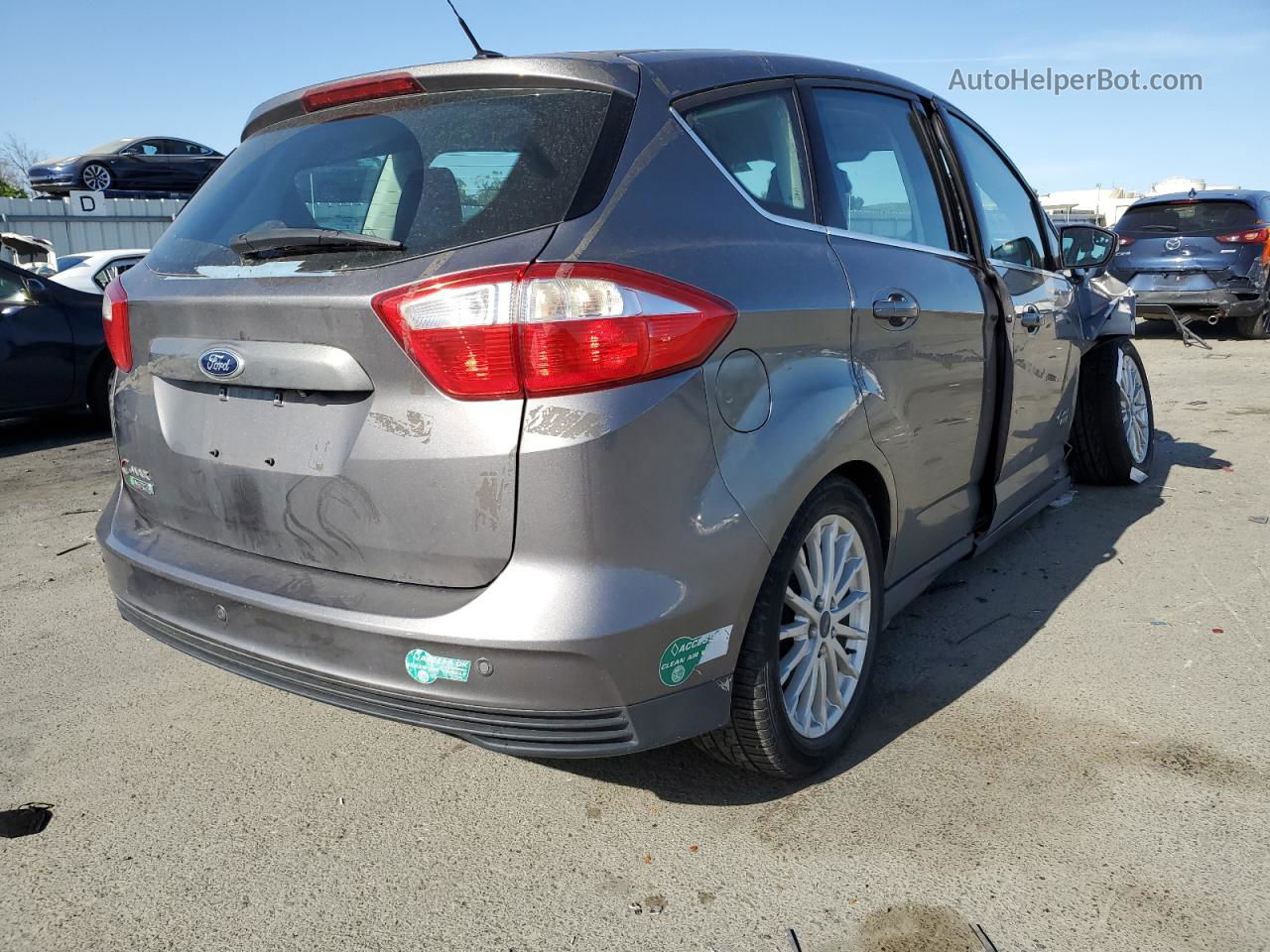 2014 Ford C-max Premium Gray vin: 1FADP5CU2EL509673