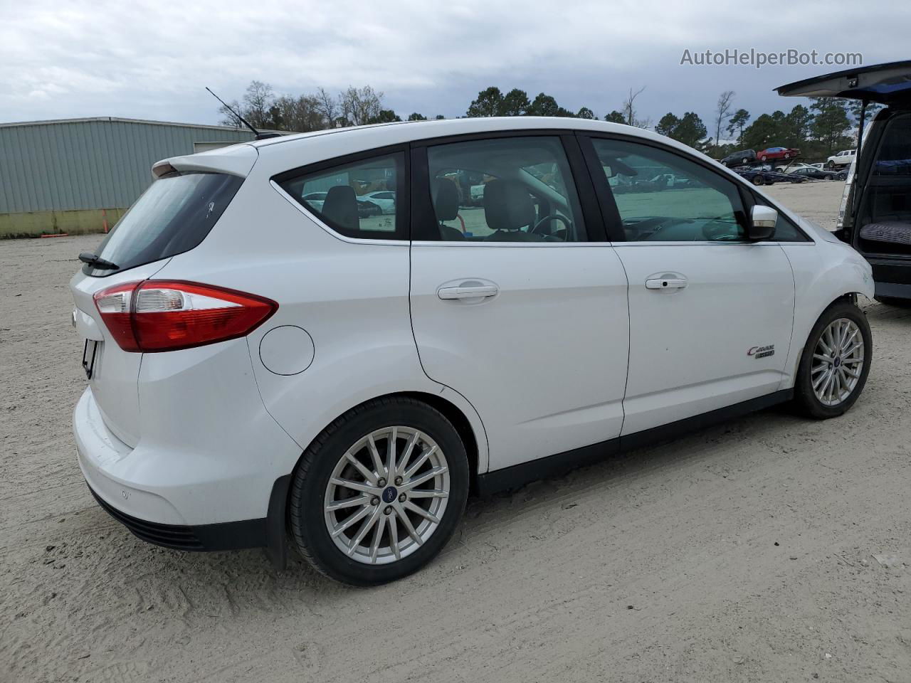 2013 Ford C-max Premium White vin: 1FADP5CU3DL516274