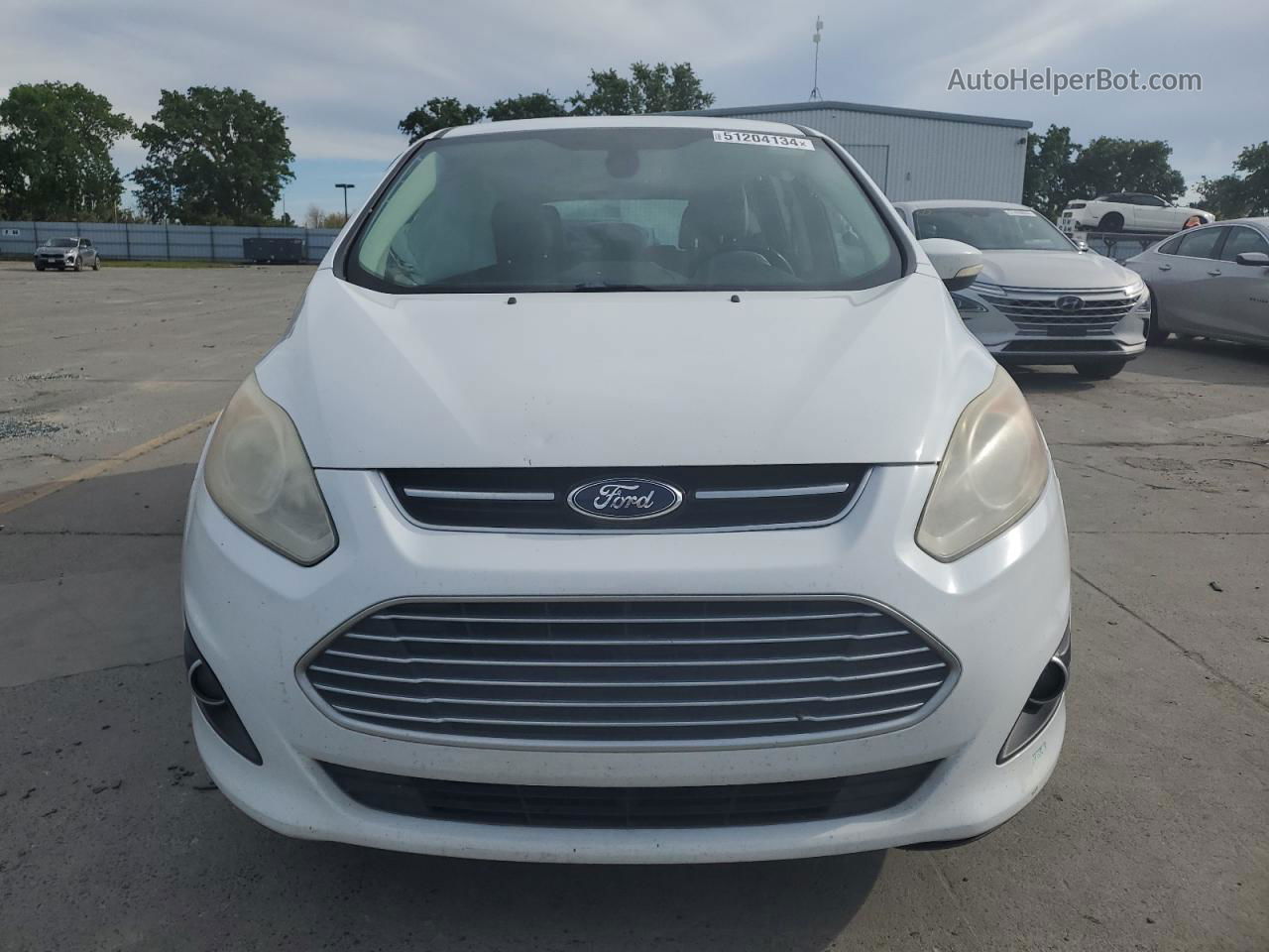 2013 Ford C-max Premium White vin: 1FADP5CU3DL555320