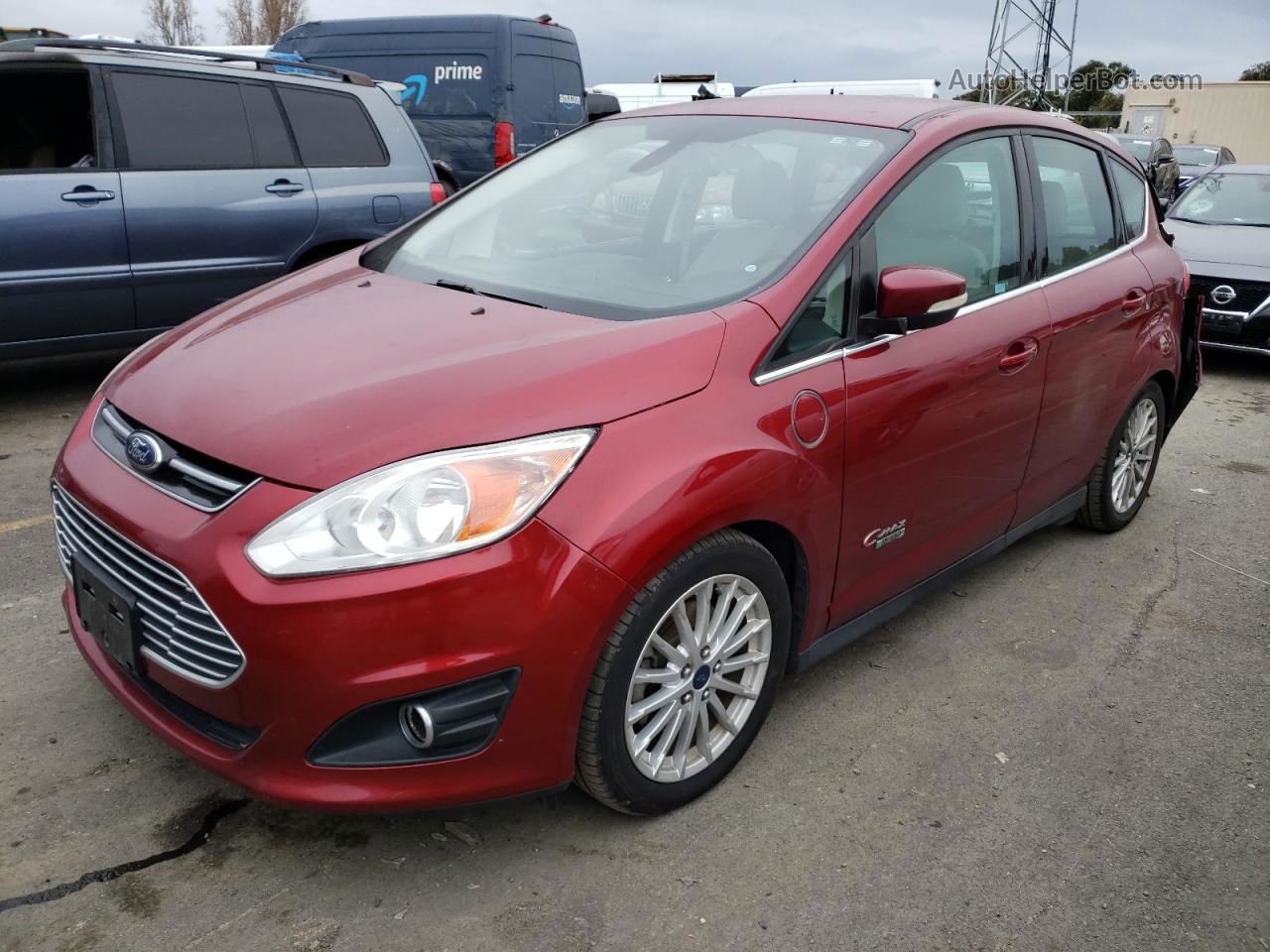 2014 Ford C-max Premium Красный vin: 1FADP5CU3EL500707