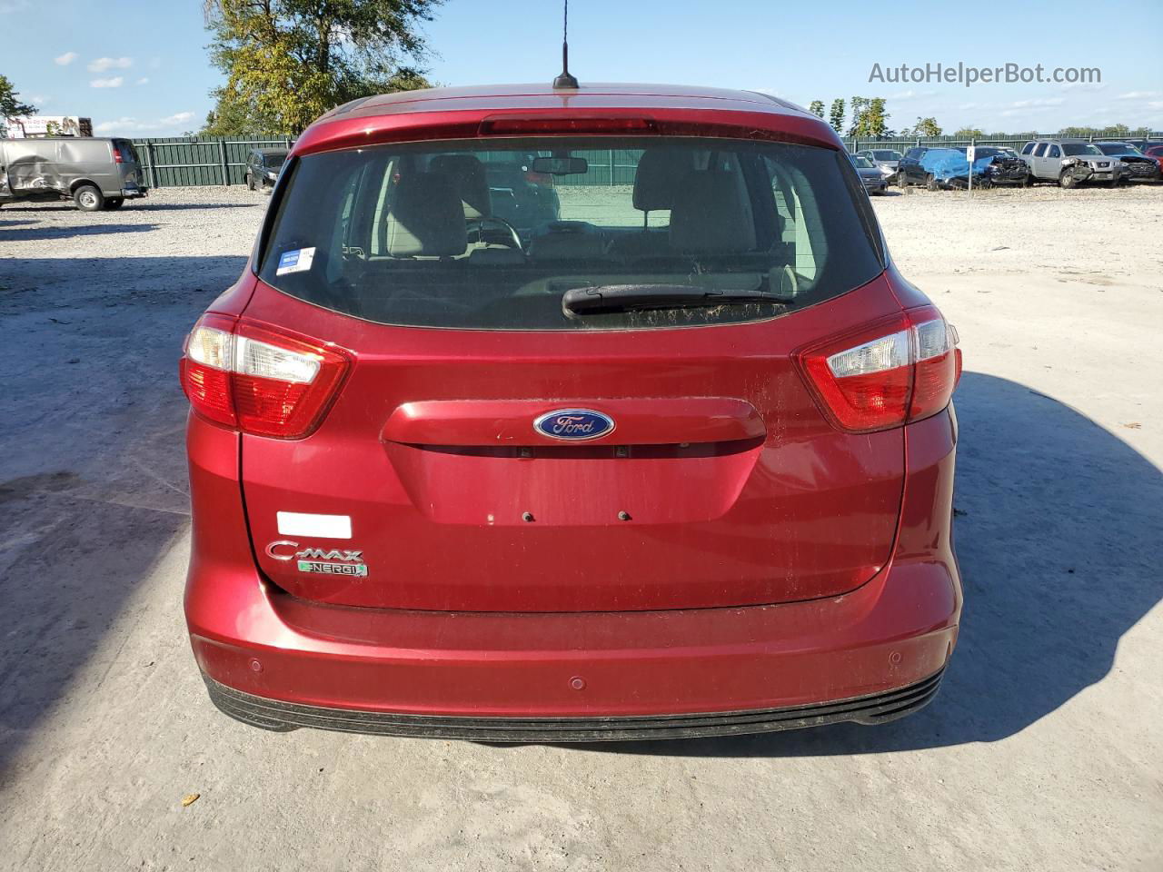 2014 Ford C-max Premium Red vin: 1FADP5CU3EL501257