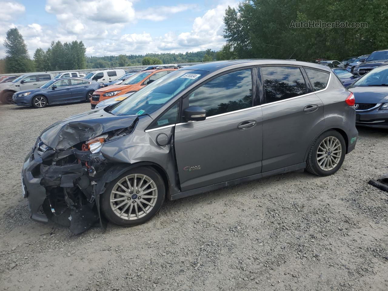 2014 Ford C-max Premium Серый vin: 1FADP5CU3EL510721