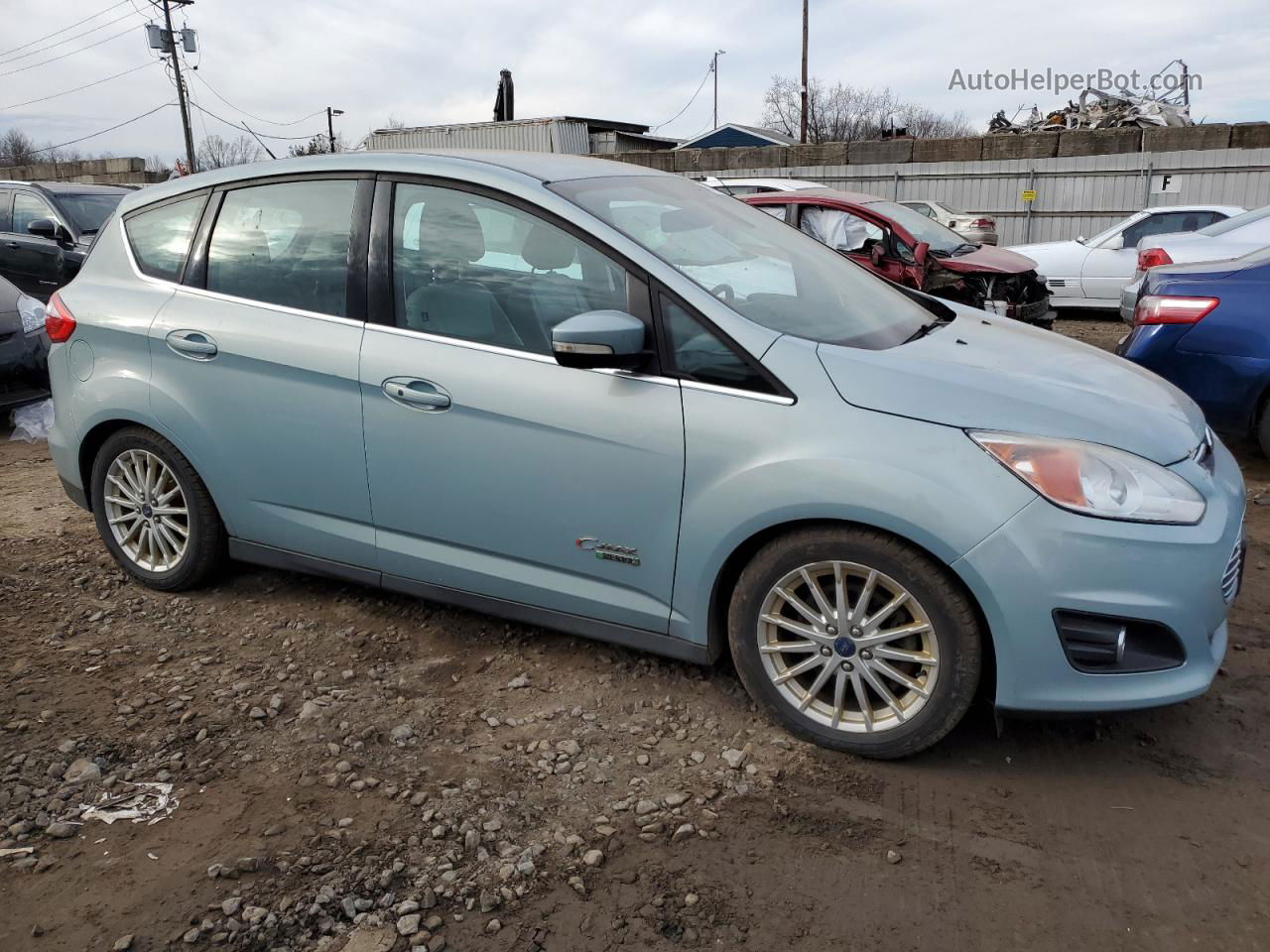 2014 Ford C-max Premium Blue vin: 1FADP5CU3EL510878