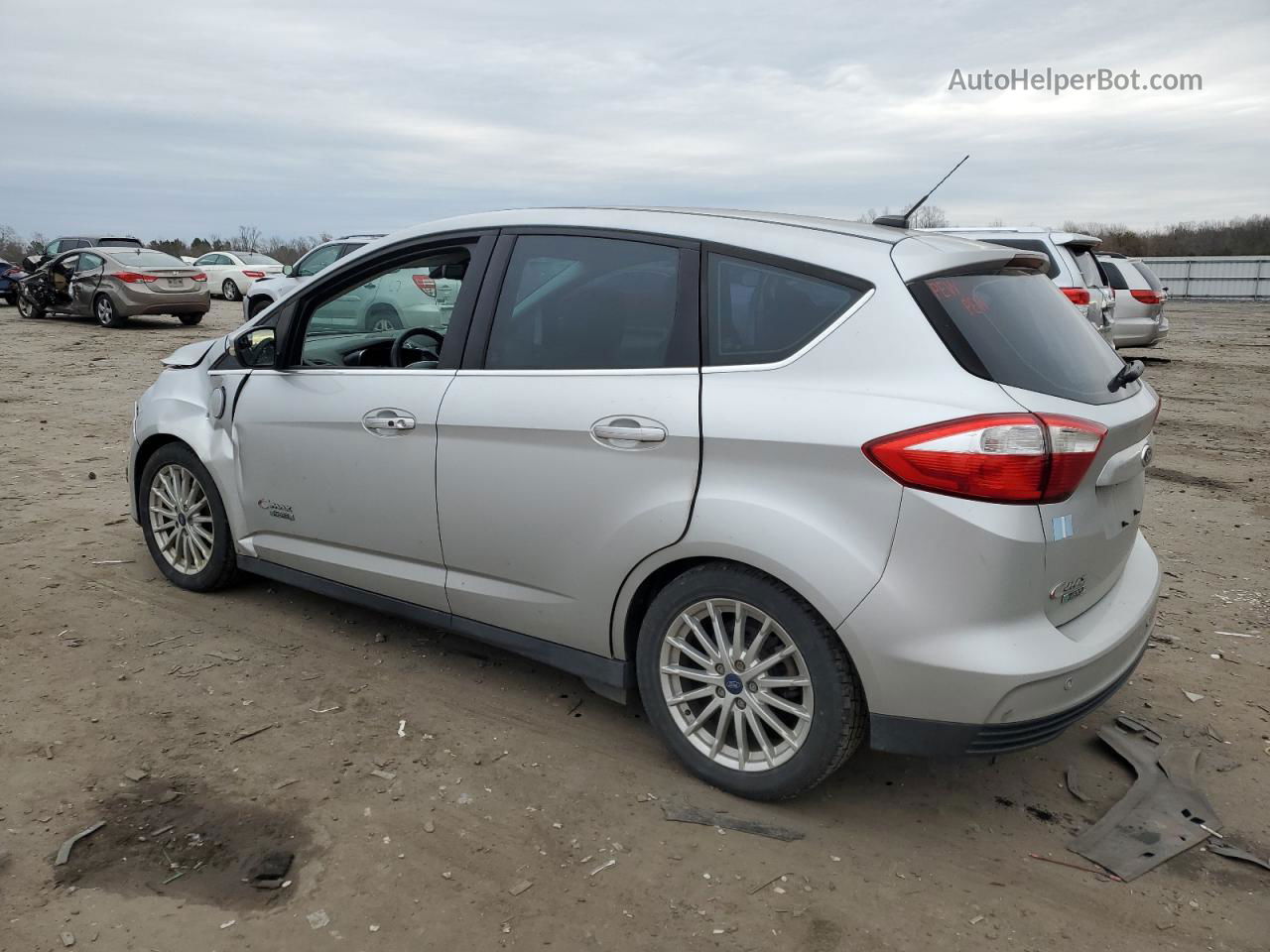 2014 Ford C-max Premium Silver vin: 1FADP5CU3EL518995